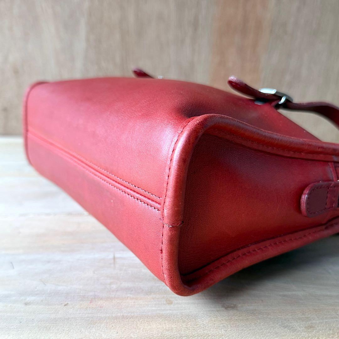 コーチ Vintage coach 9051 SWING ZIP RED バッグ