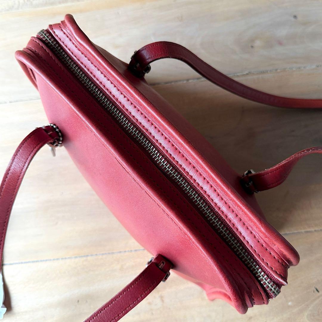 コーチ Vintage coach 9051 SWING ZIP RED バッグ