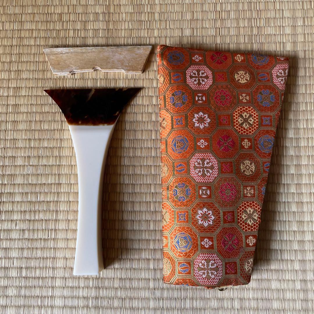 鼈甲三味線バチ 専用ケース付き