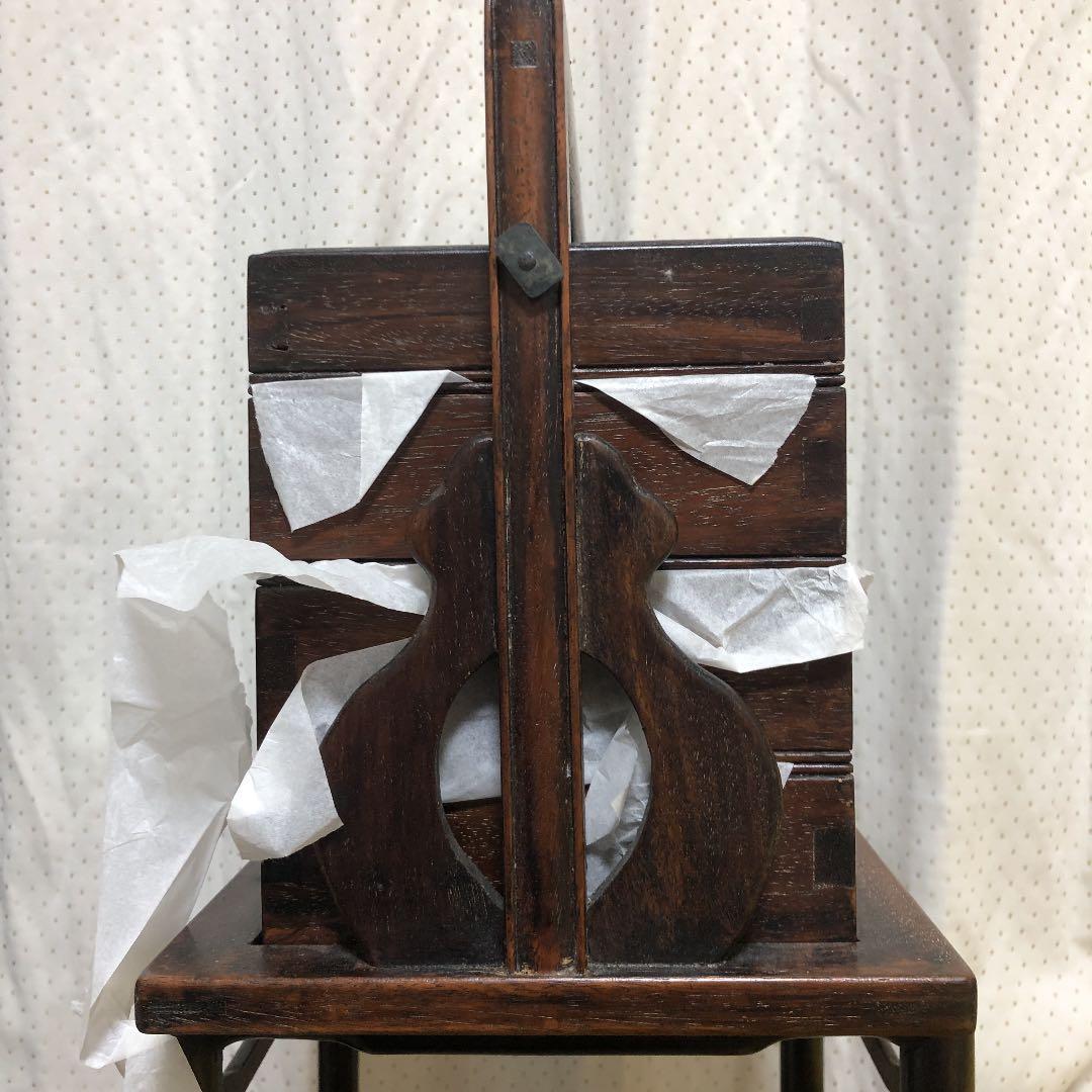 旧家整理　詳細は不明 時代物　唐木　弁当用？