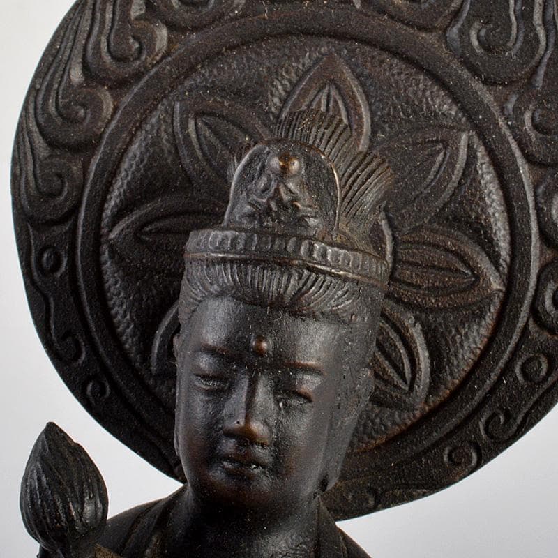 仏教美術　古銅青銅　聖観音菩薩像　仏像　C　6242