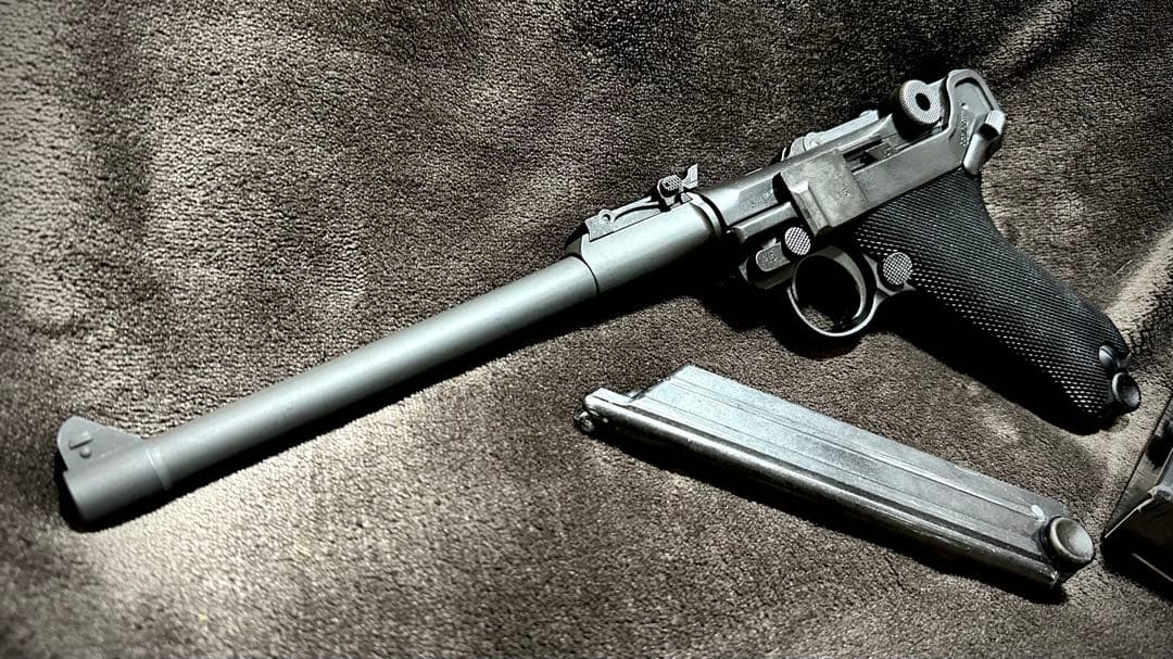 タナカ ルガー P08 8インチ HW GBB スペアマガジン ハードケース付