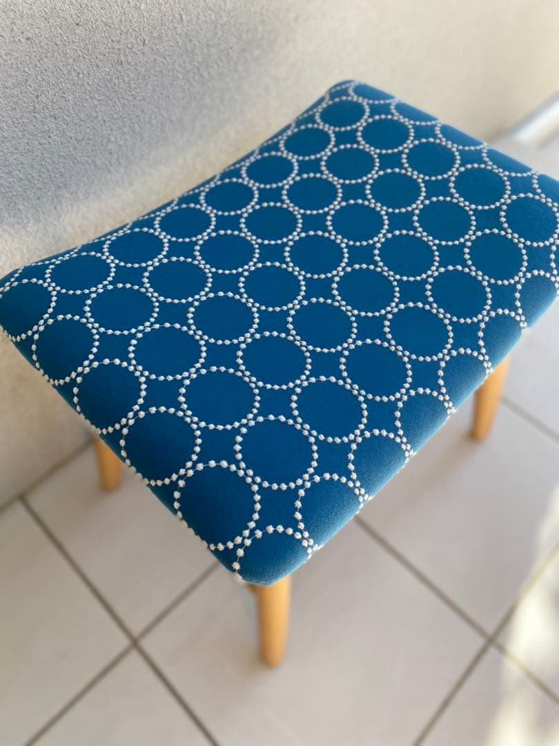 【まみ】ミナペルホネン タンバリン dop ブルー スツール