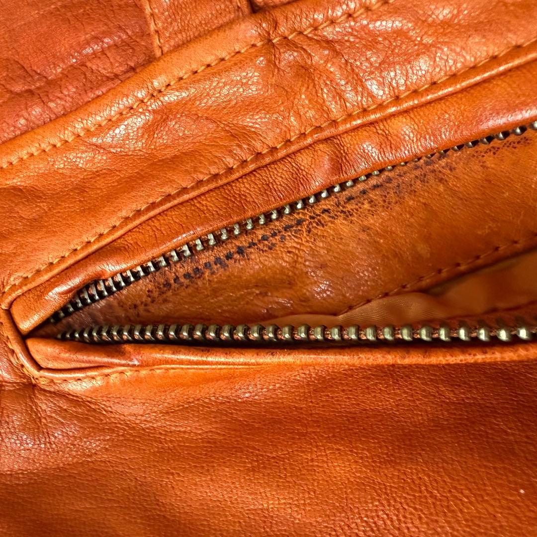 AVIREX アヴィレックス ゴートスキン パッチ シングルライダースジャケット