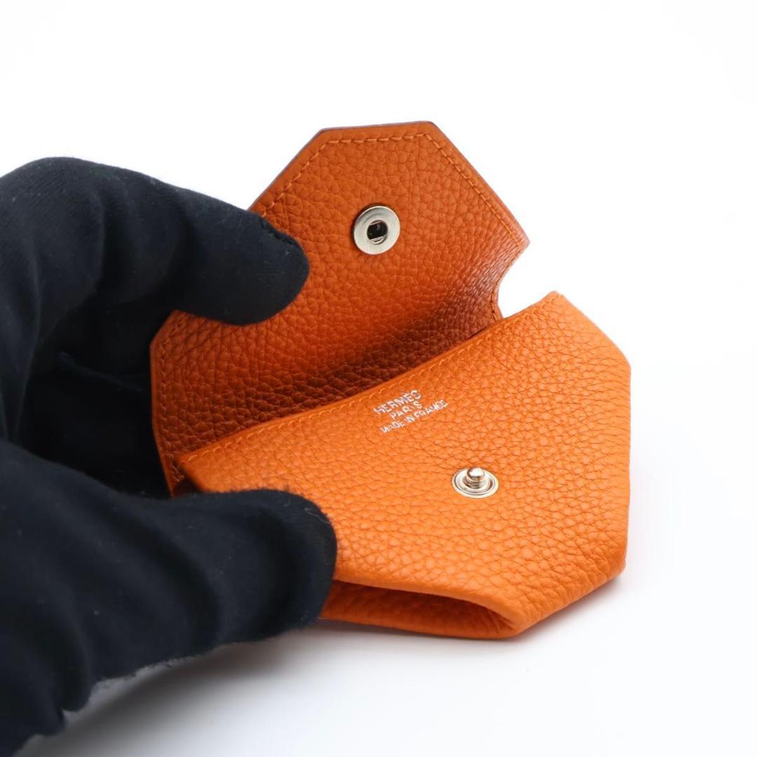 【未使用級】HERMES ルヴァンキャトル　トリヨン　ケース　オレンジ