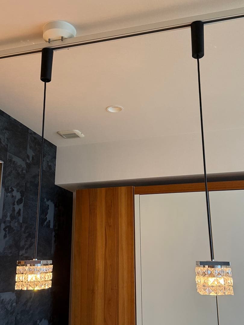 オーデリック　ペンダントライト　2灯 クリスタル調　ダクトレール ODELIC