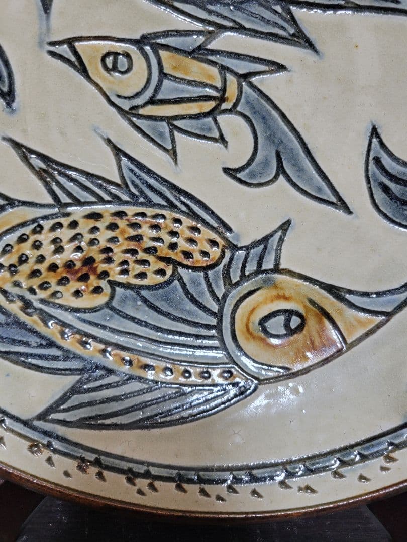 壺屋焼　登り窯　金城敏昭　やちむん　沖縄　深皿　盛鉢　皿縦は付きません