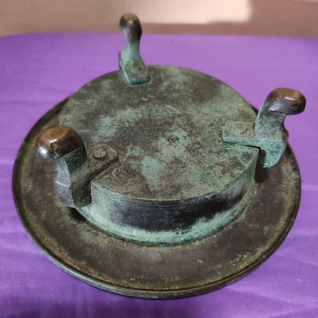 古銅　香炉　３足　中国古玩　明時代　清時代　骨董アンティーク　時代