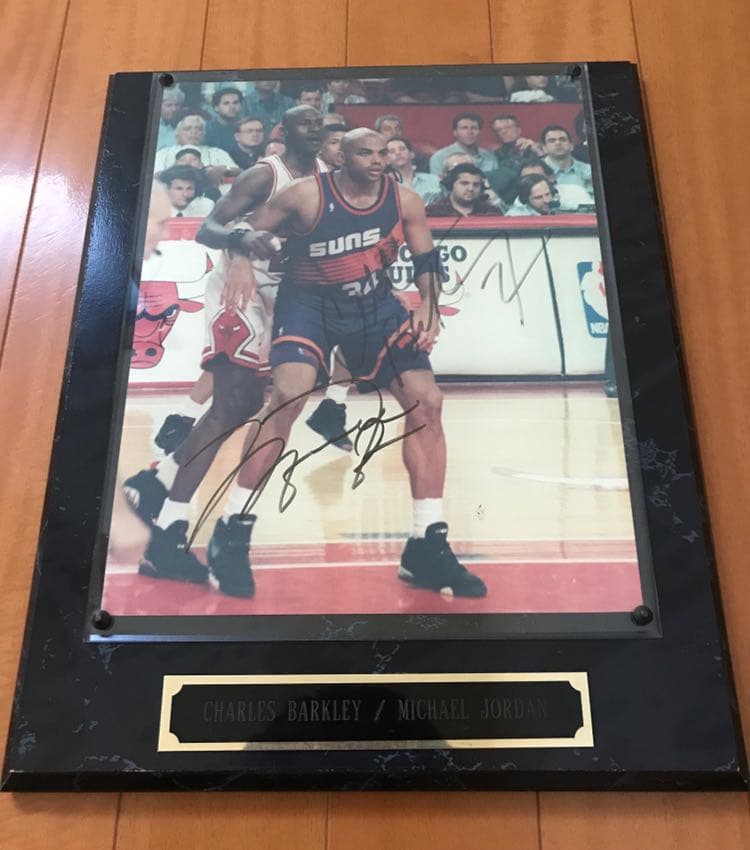 写真(マイケルジョーダン&チャールズバークレー)サイン入り