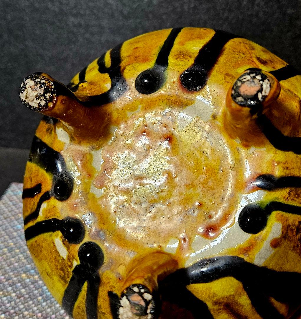 中国古美術　中国古陶磁器　古玩　時代物　遼三彩　鶏頭鶏冠形　手付水注　水瓶　酒瓶