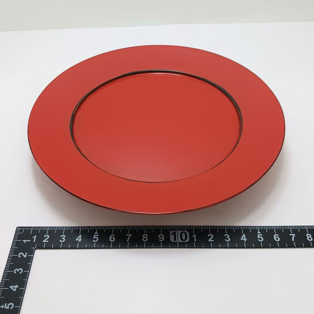 専用Y2718-11 三代 村瀬治兵衛 朱漆 高杯盆 菓子皿 直径18㎝　Z