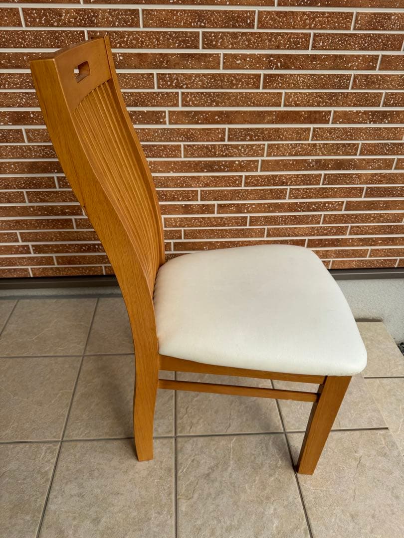 木製長方形ダイニングテーブル 4人掛け