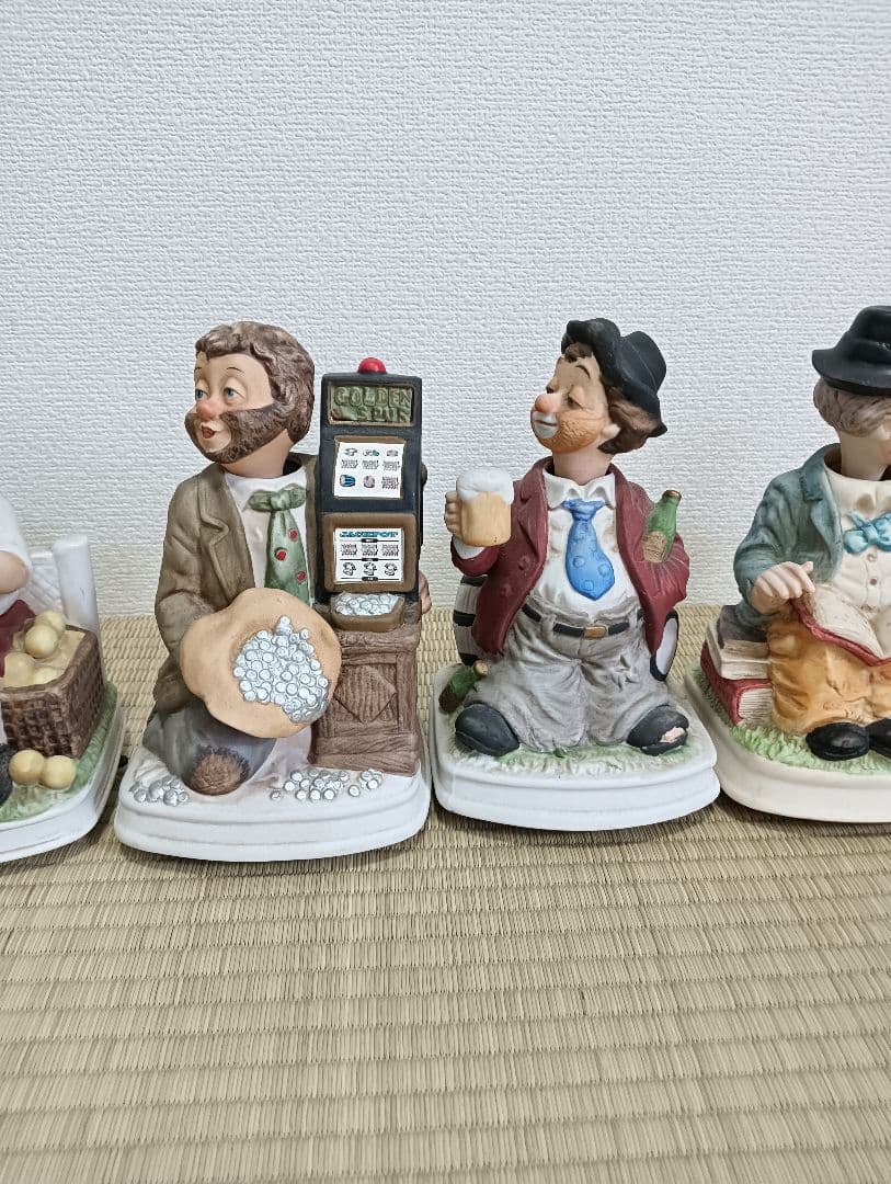陶器製フィギュアオルゴールセット 6体