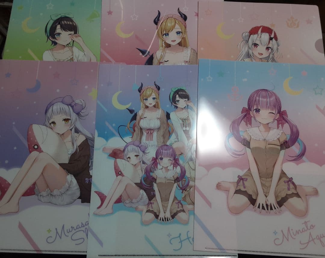 ホロライブ　クリアファイル　6種コンプリートセット