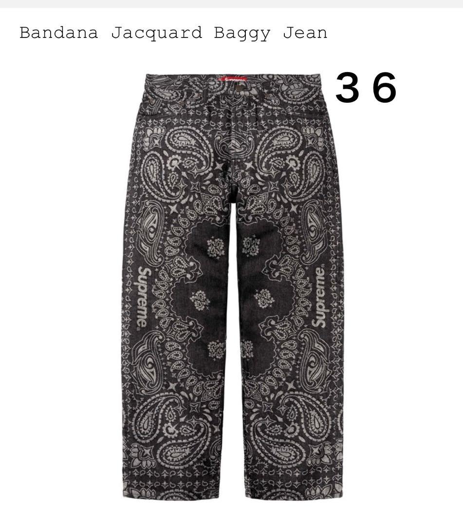 Bandana Jacquard Baggy Jean サイズ36