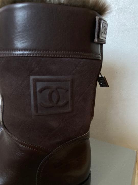 ドリスピ様❤️美品　シャネル　ブーツ　ミドル丈　ブラウン　正規品