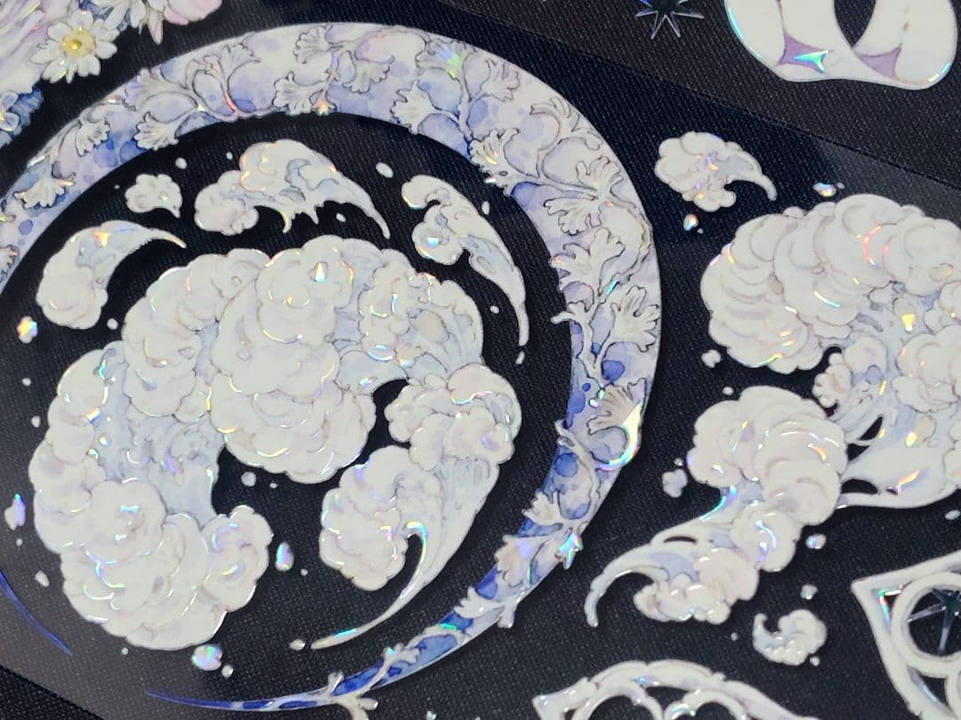 切売 1236★ 海外 マスキングテープ マステ PET 装飾 花 贝壳光