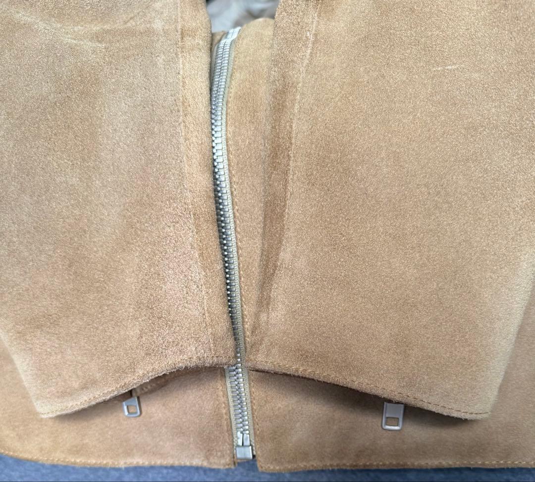 マルジェラ 18AW スエード 48 八の字 ライダースジャケット　ビッグサイズ