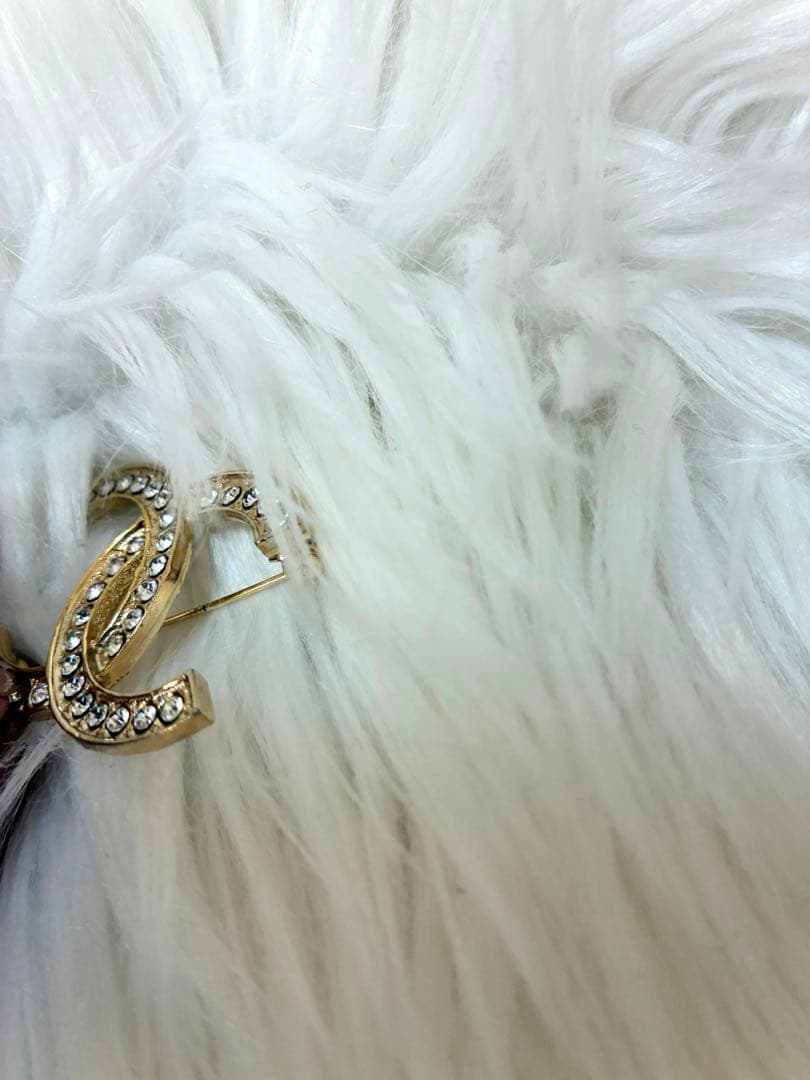 CHANEL シャネル オールド ヴィンテージ ココ ラインストーン ブローチ