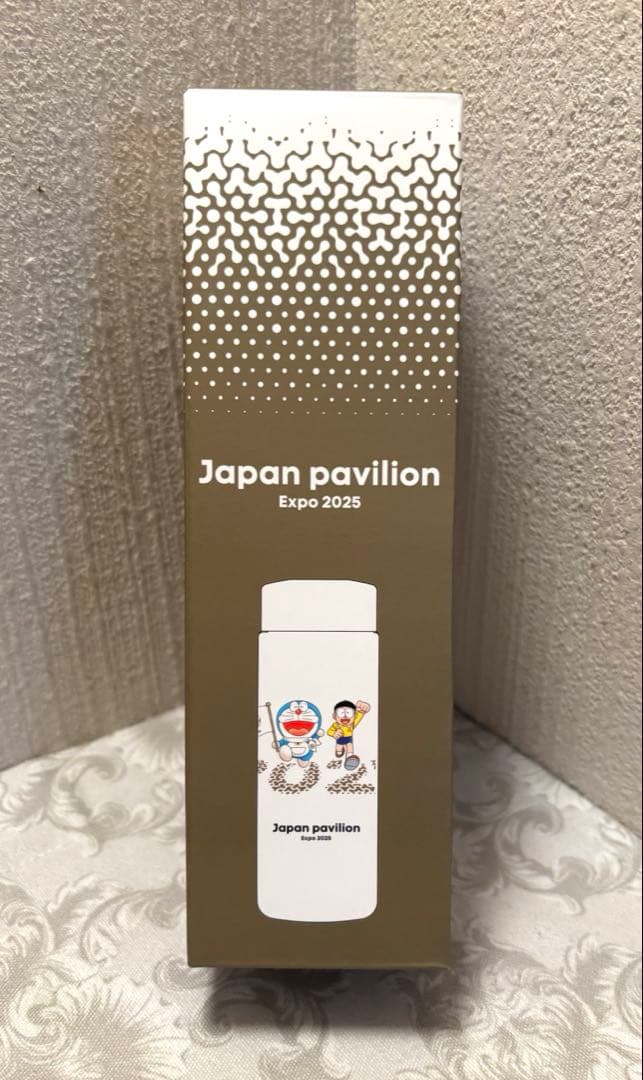 メルカリ市タイムセール！ドラえもんステンレスボトル　日本館パビリオン　未開封品