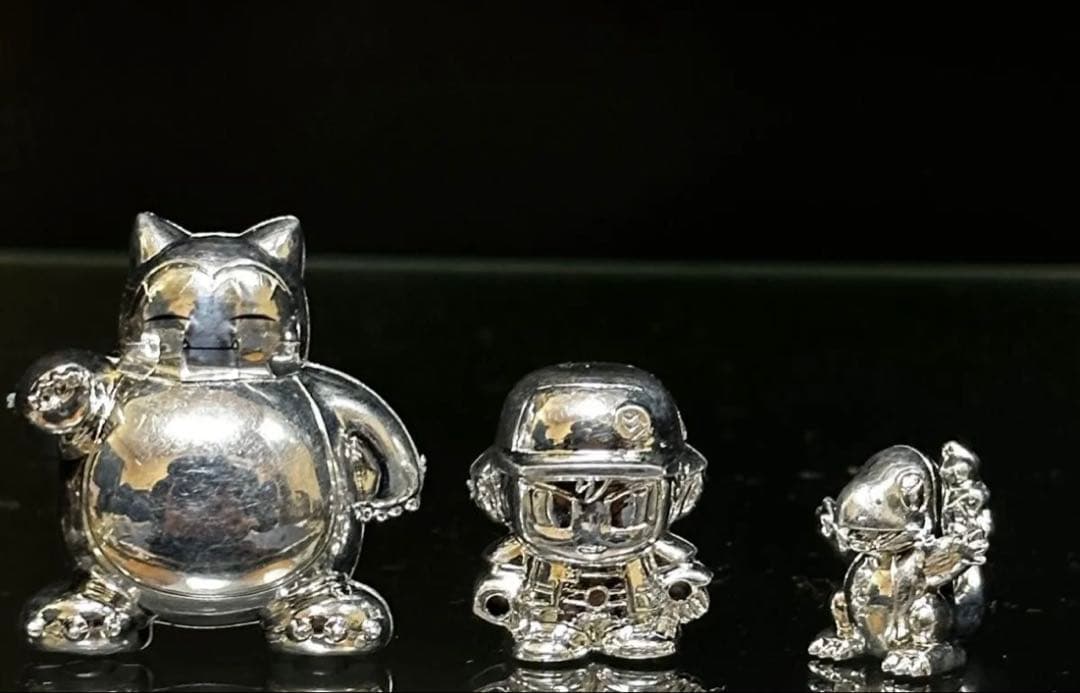 【激レア】初期ポケットモンスターレッド/ヒトカゲ/カビゴンメタルフィギュアセット