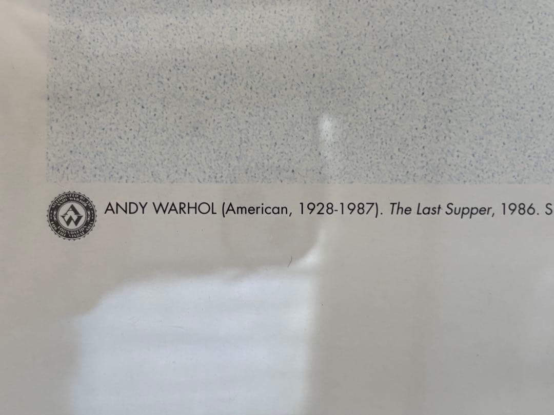 アンディ・ウォーホル ヴィンテージポスター 最後の晩餐 1998年発行 財団印1