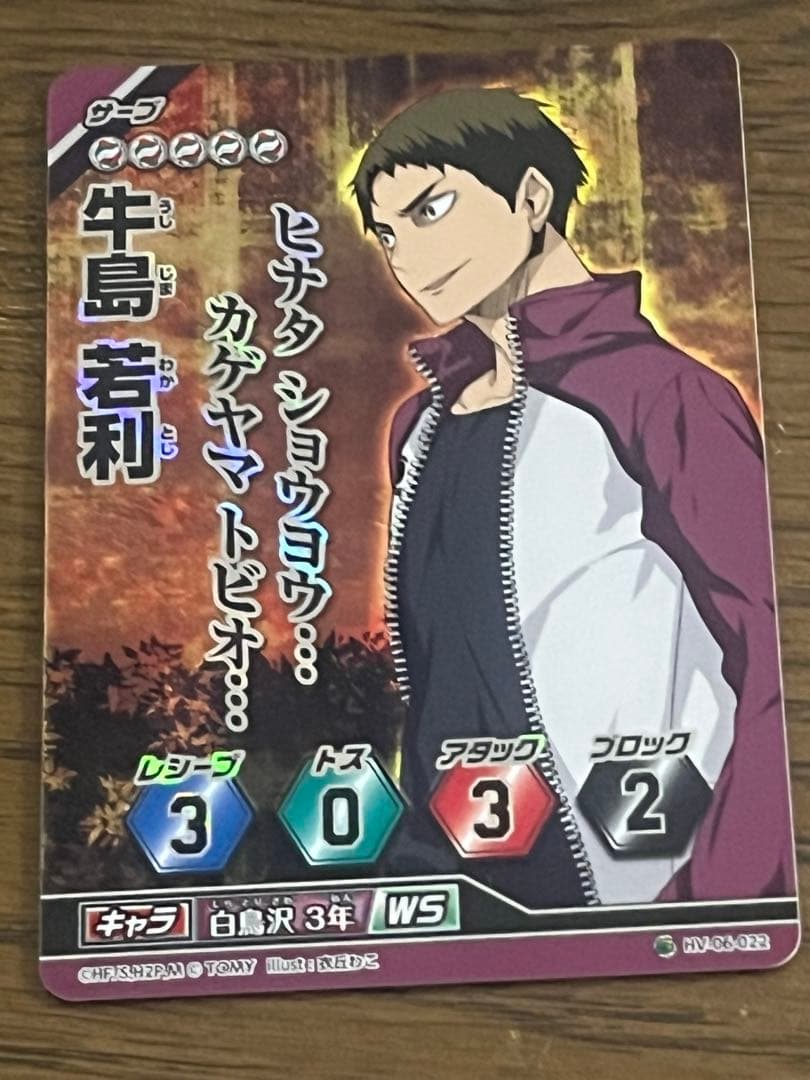 牛島若利名セリフ入りホログラムバボカ