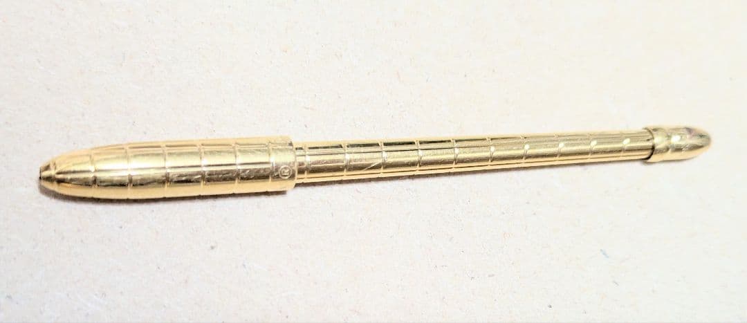 ヴィトン ゴールドメタルボールペン ストライプ模様 ルイヴィトン