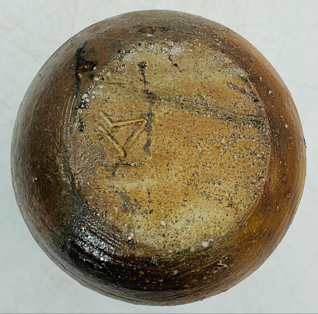 【３７】◉人間国宝・山本陶秀先生　備前焼徳利　四方桟共箱◉