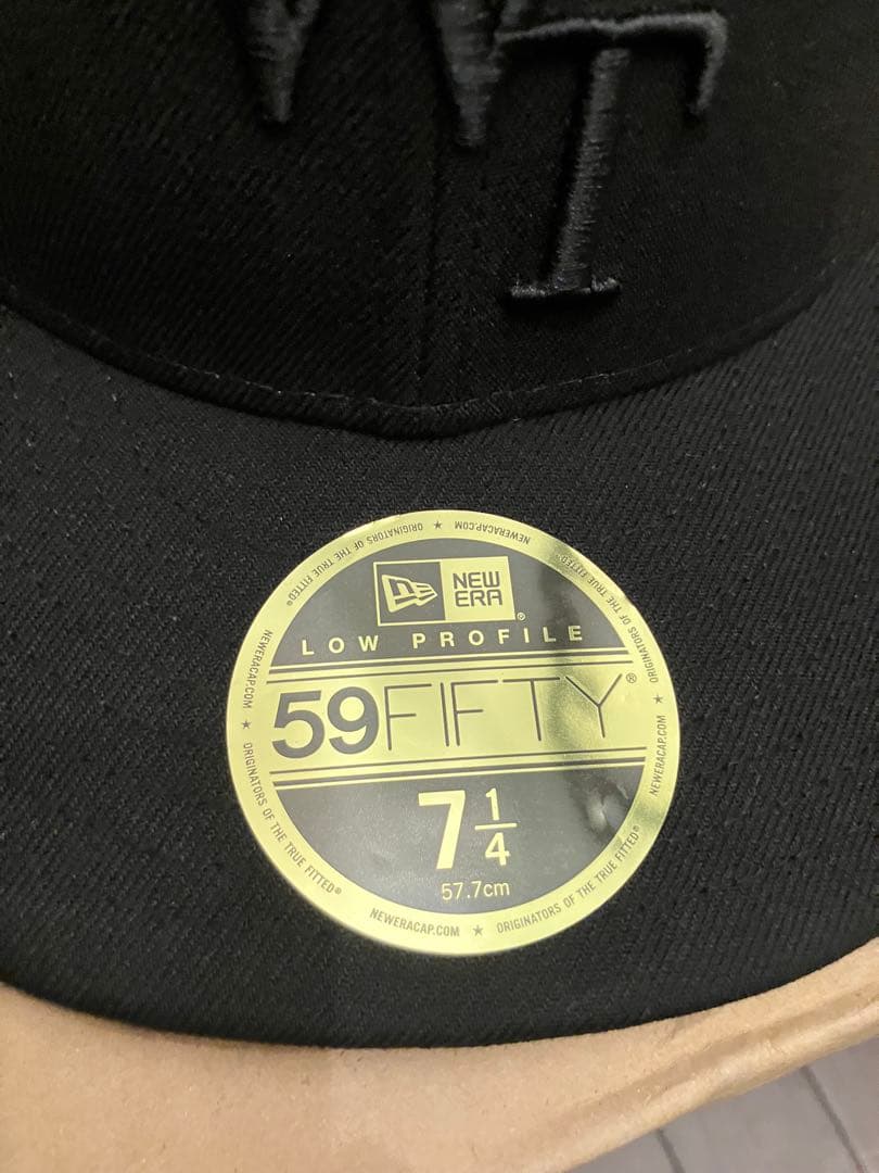 New Era 59FIFTY ブラックキャップ WTAP3刺繍