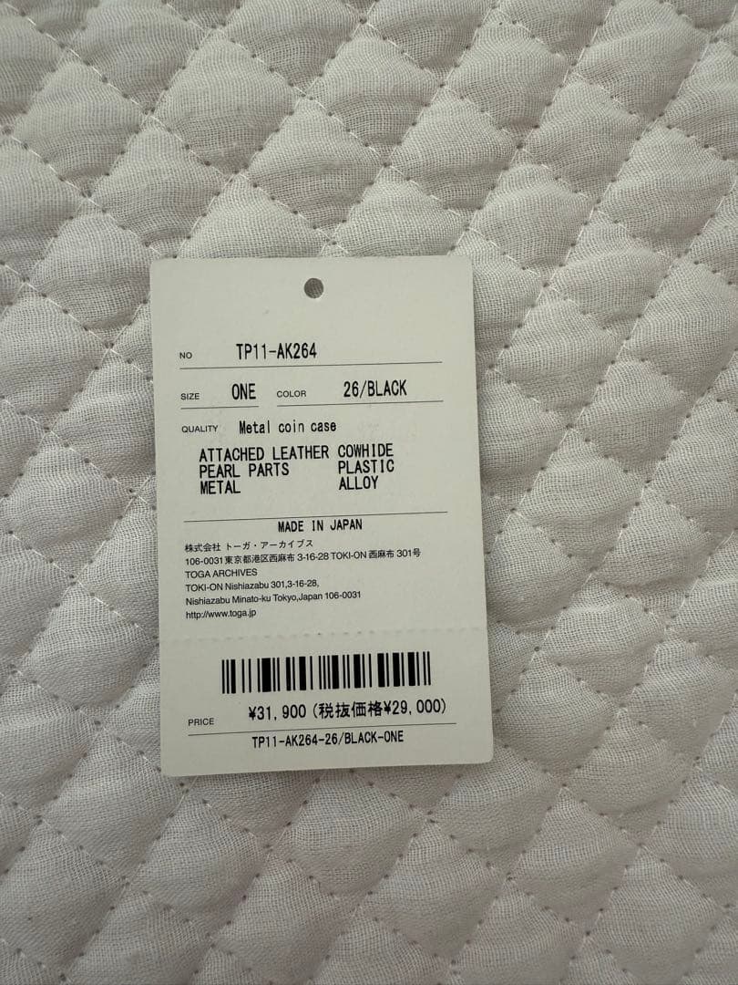 TOGA PULLA l coin case ブラック