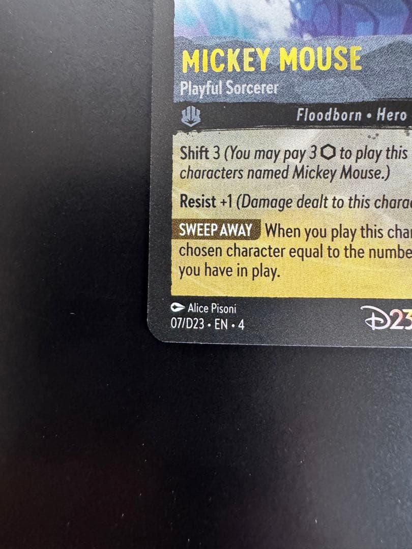 Disney ディズニー ロルカナ ミッキー / D23 限定 プロモ PSA用