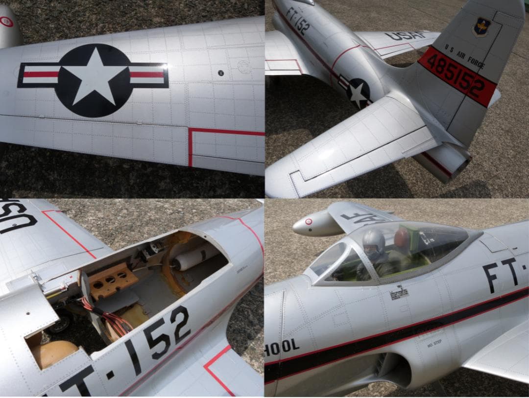 ★USAF Lockheed F-80 シューティングスター　ラジコン飛行機