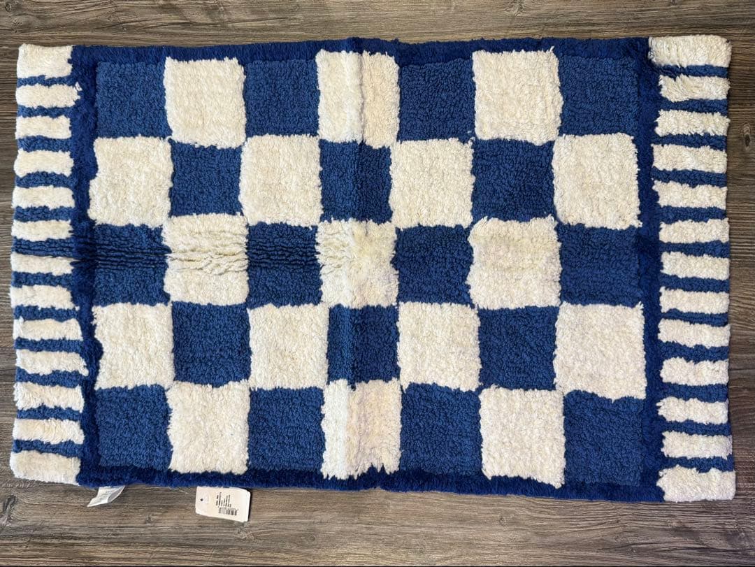 【新品・タグ付き】MACKENZiE-CHiLDS  CHECKラグ