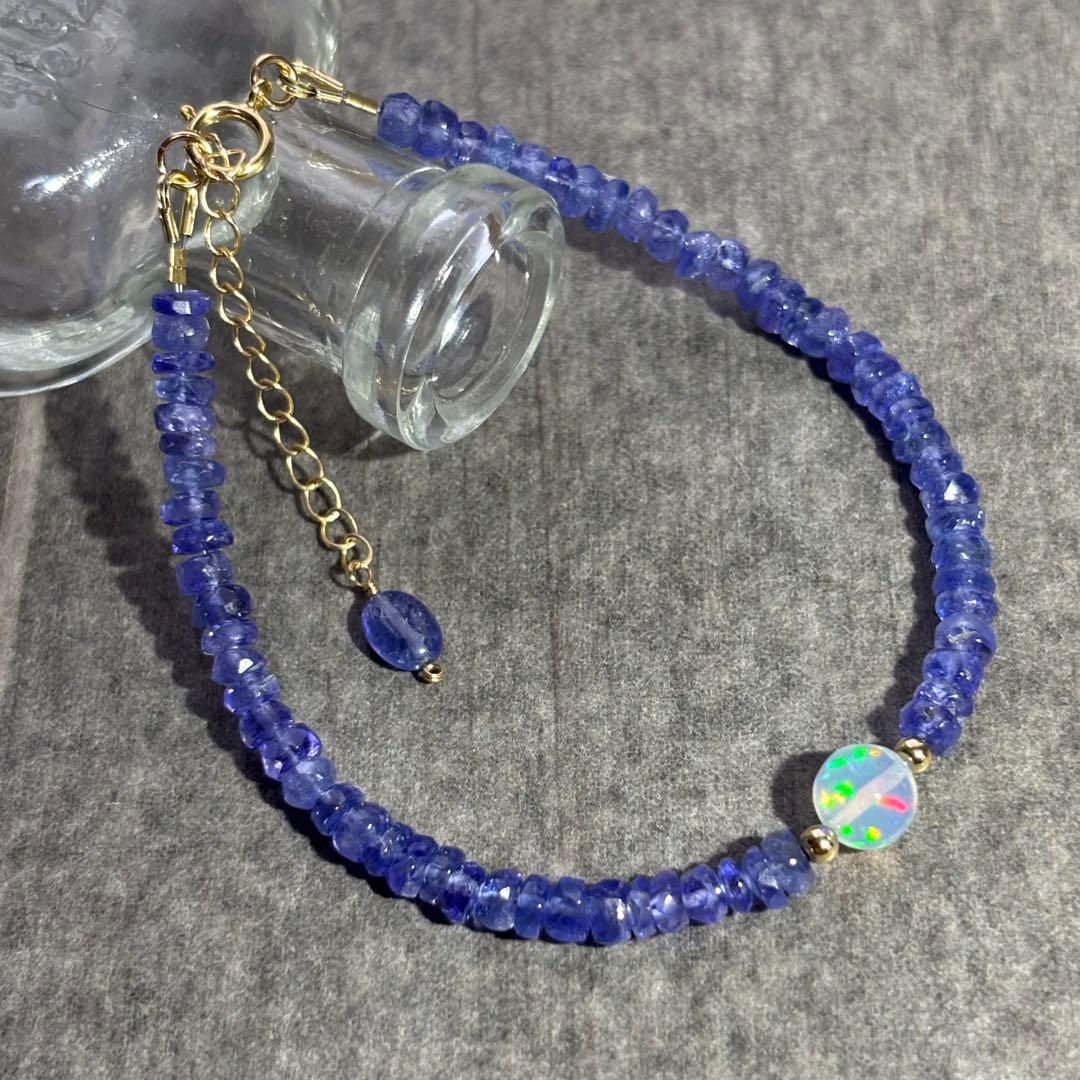 【桃色の雲】エチオピア産オパール丸玉✴︎14kgfブレスレットB141他