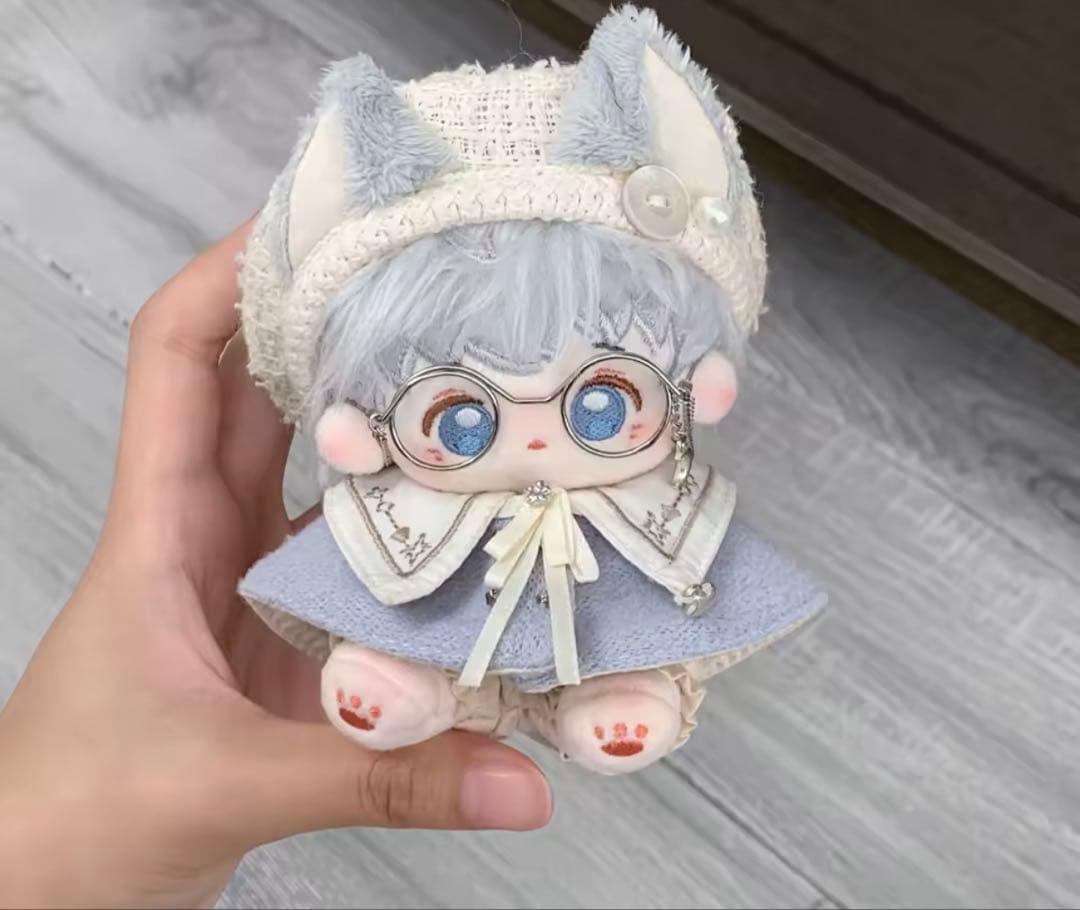 10cm 狼耳、狐耳 ベレー帽 悪魔マントぬい服 3種セット