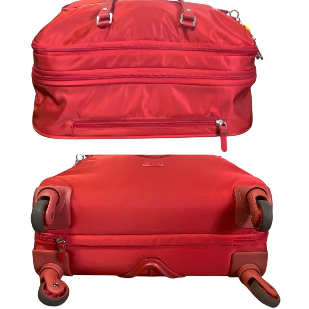 希少美品　サムソナイト　キャリーケース　機内持ち込み　赤　４輪　収納ハンドル