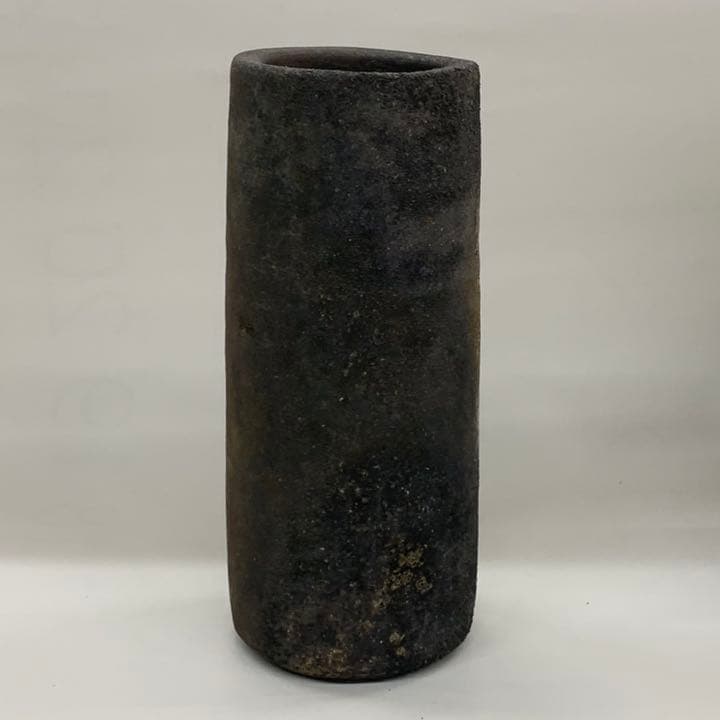 【花入1】備前1  筒花生　伊勢崎満　高さ23㎝