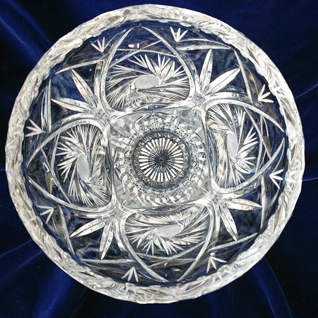 ボヘミアン  最高級クリスタルガラス 花瓶  チェコ