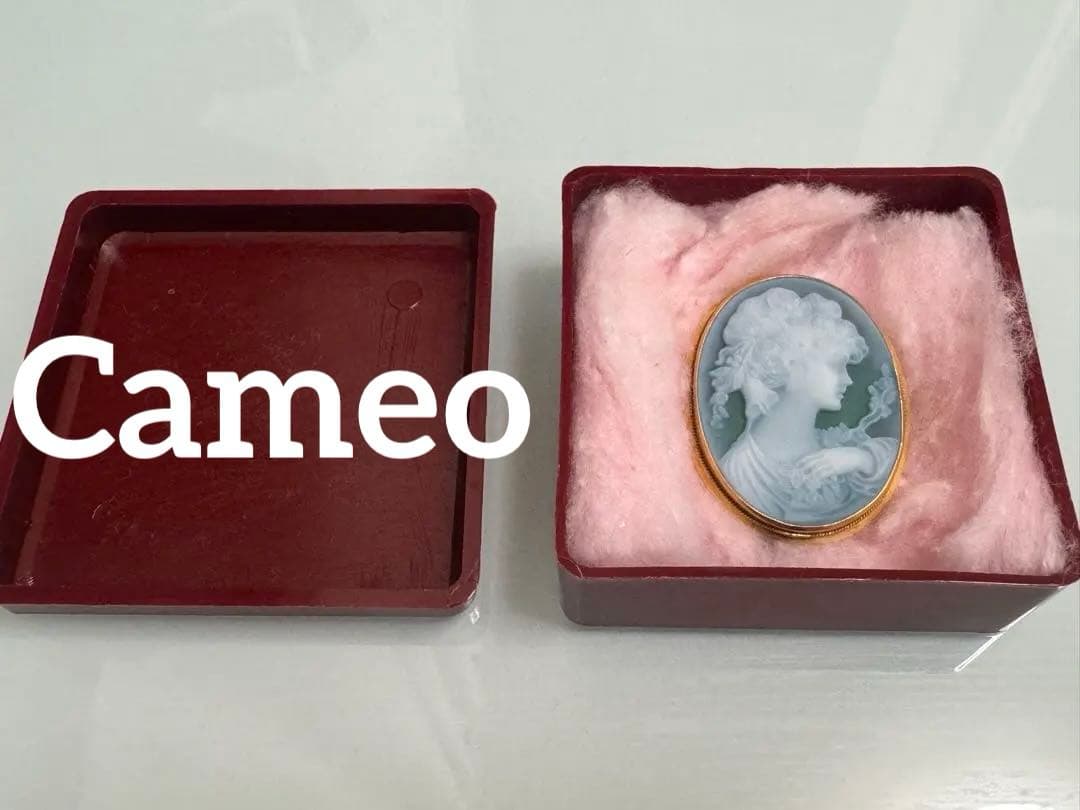 カメオ　CAMEO K18 ペンダントトップ　ブローチ