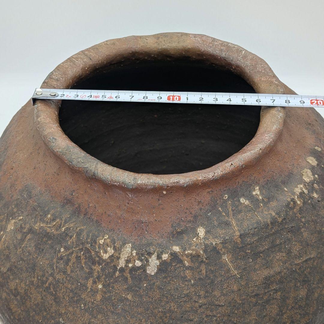 中村六郎 備前焼 壺 壷 紐作り 希少 工芸品 置物 コレクション インテリア