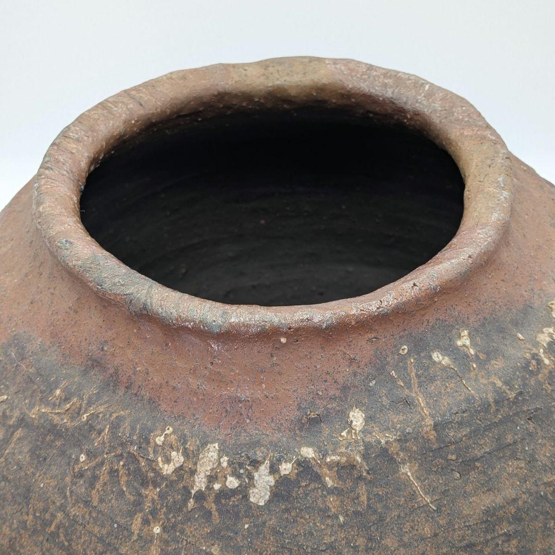 中村六郎 備前焼 壺 壷 紐作り 希少 工芸品 置物 コレクション インテリア