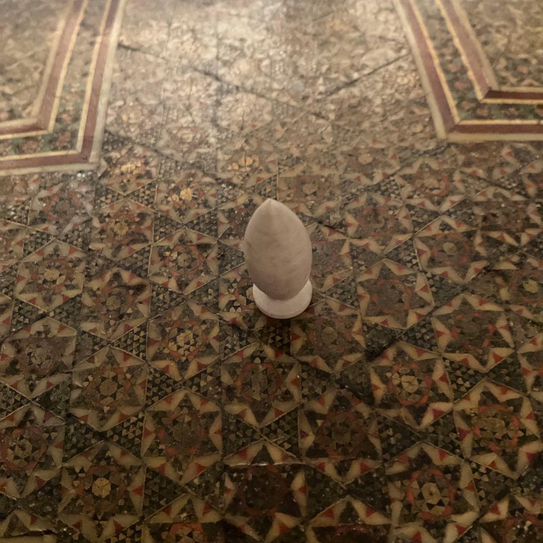 ペルシャ　寄木細工　蓋付き箱　50年前イラン