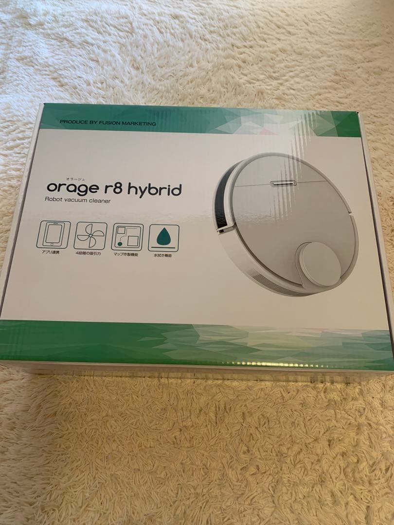 お掃除ロボット oräge r8 hybrid ロボット掃除機 本体 水拭き