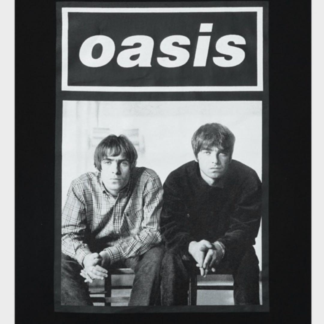 オアシス公式 oasis live '25 東京公演Tシャツ モノクロ XXL