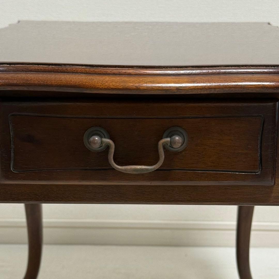 マルニ木工　サイドテーブル　アンティーク　レトロ猫脚　ロココ調