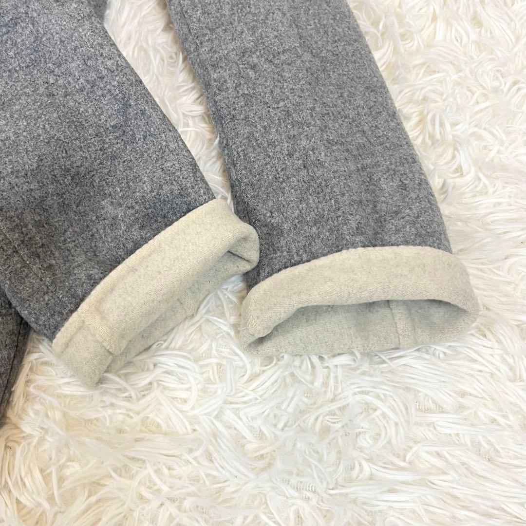 エンフォルド 美品✨ ウール チェスターコート メルトン生地 コクーン グレー