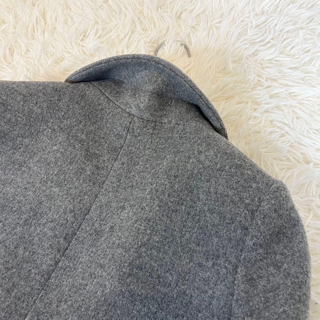 エンフォルド 美品✨ ウール チェスターコート メルトン生地 コクーン グレー