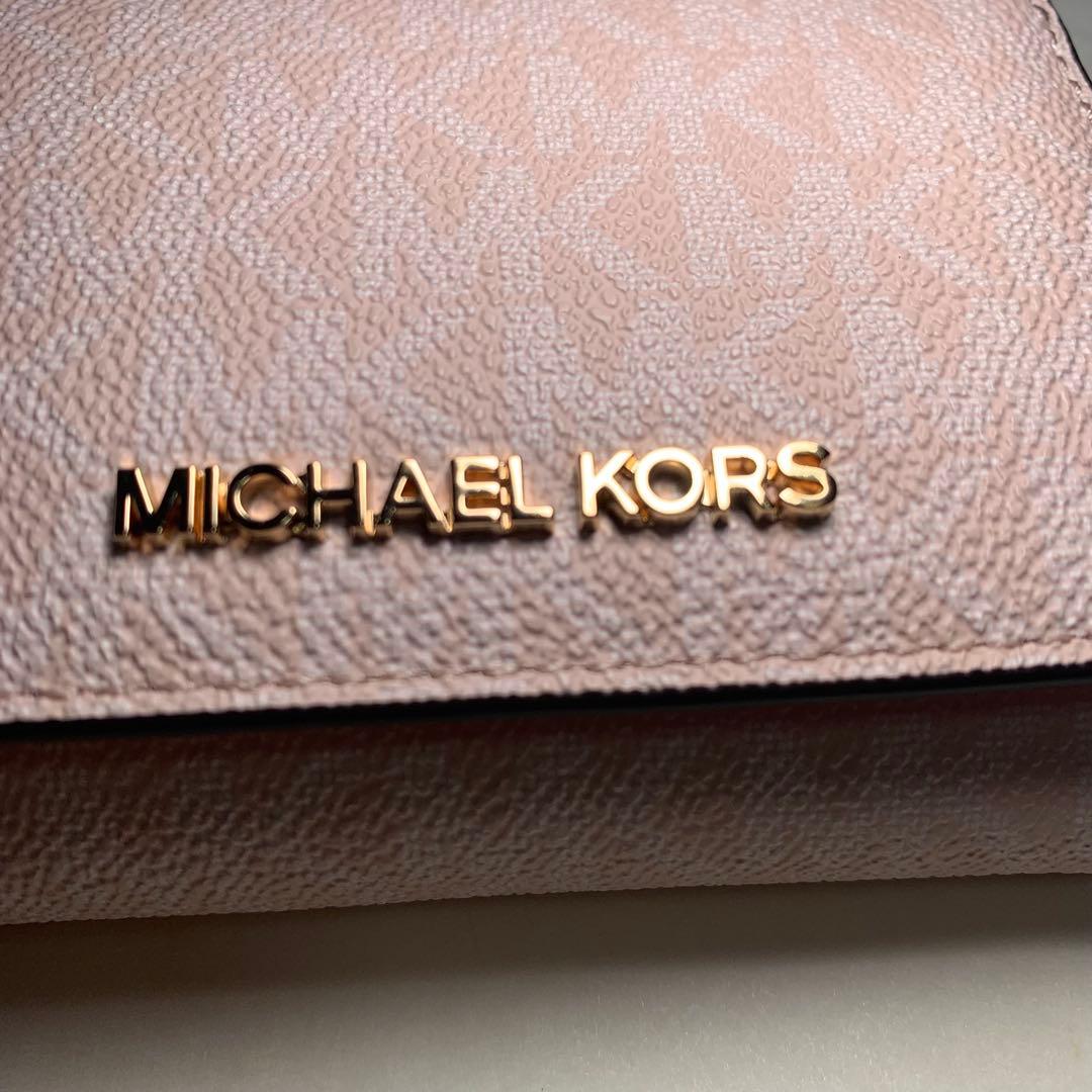 新品MICHAEL KORS マイケルコース 折り財布　ピンク