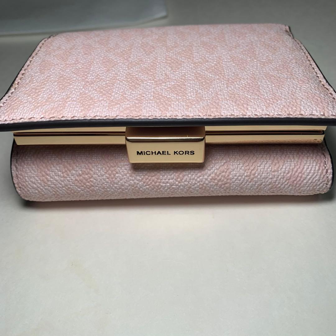 新品MICHAEL KORS マイケルコース 折り財布　ピンク
